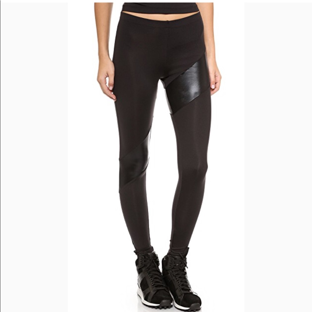 NORMA KAMALI Black Stripe Legging
